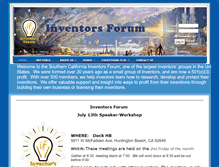 Tablet Screenshot of inventorsforum.org